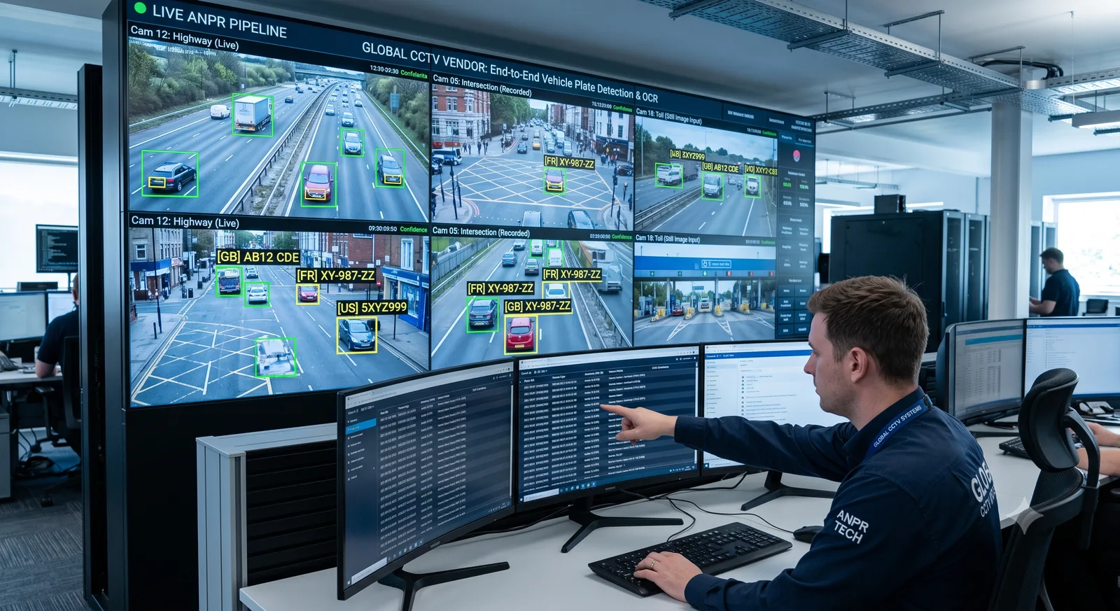Real-time ANPR on live CCTV streams