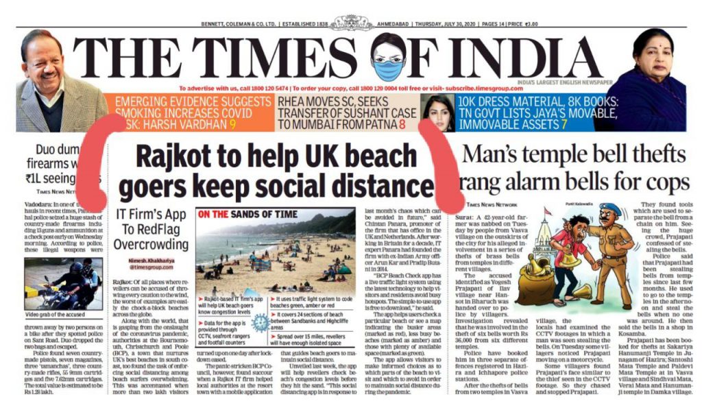 Times of India Rajkot UK beach
